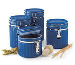 Blue Ceramic Canisters