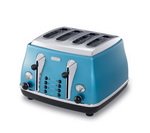 Delonghi 4 Slice Toaster Blue