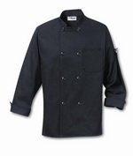 Man's Black Chefs Coat