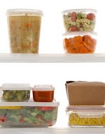 Plastic Food Storage of Leftovers